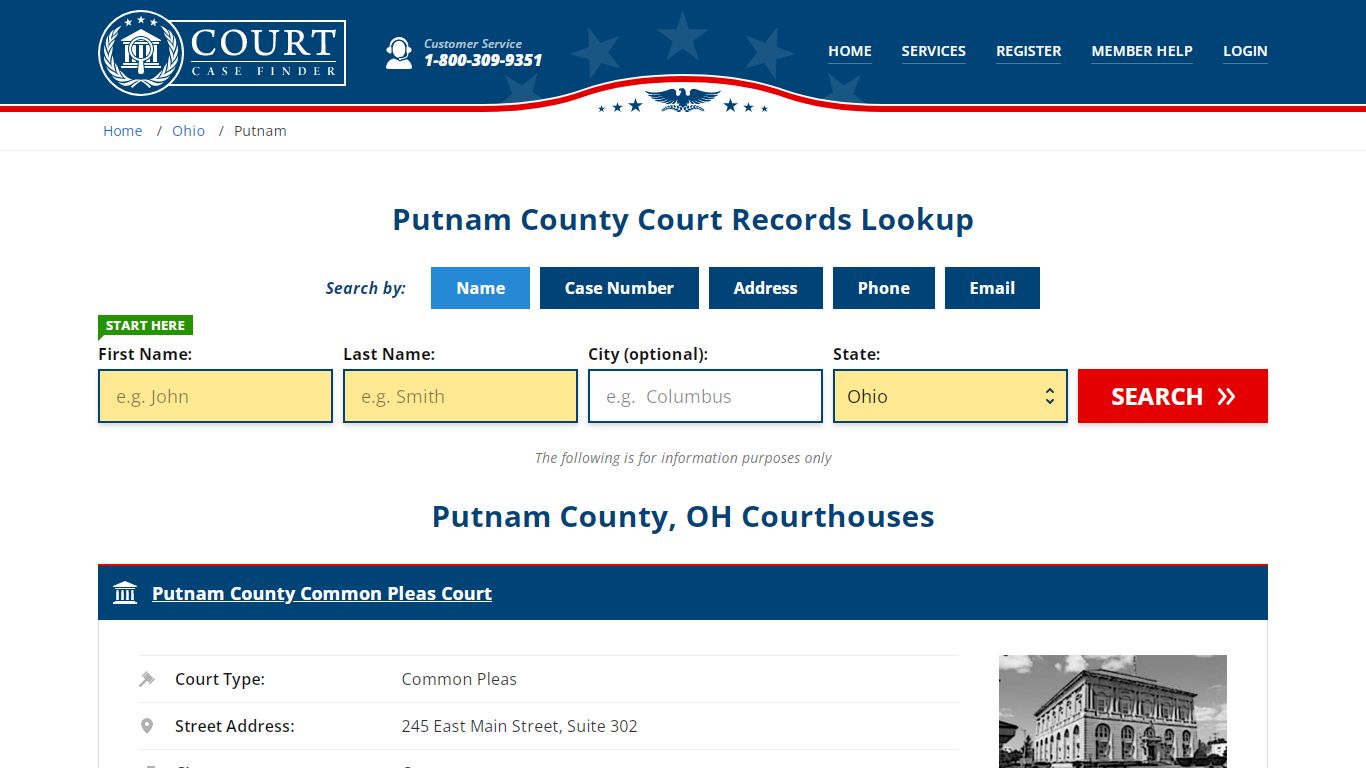 Putnam County Court Records | OH Case Lookup